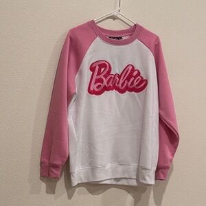 Barbie Pink and White Crewneck